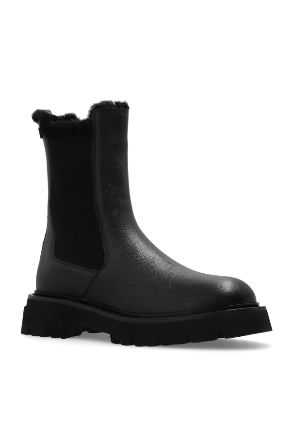 【送料&関税込】Ferragamo Leather Boots Ferragamo Torris knee-length Boots | Black | FARFETCH